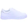 A white sneaker with a silver heel accent is shown from the side against a white background. Produktbild-Vorschau