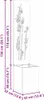 vidaXL Garten Sichtschutz-Leinwand Floral Anthrazit 32 x 32 Produktbild-Vorschau 8