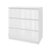 Kommode 70cm AVEN Weiß lackiert, 3 Schubladen,  Produktbild-Vorschau 1