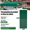 GIHAUVIA 22x tôle profilée 108cm x 42.6cm = 10.12 tôle Voir les images du produit 2