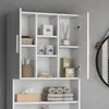 Vicco Waschmaschinenschrank Luis, 190 x 64 cm, Weiß Produktbild-Vorschau 5