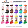 Farbello Acrylfarben Set 12x60 ml – hochpigmentierte Produktbild-Vorschau 2