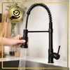 Küchenarmatur schwarz flexibel 53 cm 2 Strahlarten Produktbild-Vorschau 4