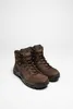 A pair of brown hiking boots on a white background. Anteprima dell’immagine prodotto