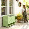 Outsunny Pflanztisch mit Unterschrank aus Holz Produktbild-Vorschau 9