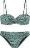 Bruno Banani Bügel-Bandeau-Bikini jade bedruckt Größe 38 Produktbild-Vorschau 1