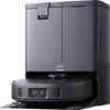 A robotic vacuum cleaner and its docking station are shown against a white background. Voir les images du produit