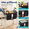 Rollator Tablett mit Getränkehalter, abnehmbar & Produktbild-Vorschau 4