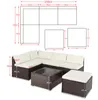 Casaria Set Salotto in Polyrattan XL Cuscini Imbottiti Anteprima dell’immagine prodotto 7