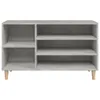 vidaXL Schuhregal Betongrau 102x36x60 cm Holzwerkstoff - Produktbild-Vorschau 6