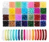 504 Stück 8mm bunte Glasperlen zum Basteln, 28 Farben, Produktbild-Vorschau 1