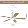 Sofucor Deckenventilator mit Beleuchtung und Fernbedienung, Produktbild-Vorschau 2