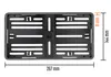 Kennzeichenhalter 255 x 130 Carbon Optik Traktor Produktbild-Vorschau 4