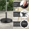 KOMFOTTEU Schirmständer mit Rollen, Sonnenschirmständer Produktbild-Vorschau 3