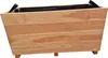 A wooden planter box with a black liner inside, shown on a white background. Produktbild-Vorschau