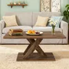 COSTWAY Couchtisch, Wohnzimmertisch mit Holzoptik & Breiten Produktbild-Vorschau 9