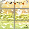 Halloween Fensterbilder, 60 Stück, PVC, weiß, 30x20 cm Produktbild-Vorschau