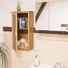 Relaxdays, Badezimmer Hängeschrank, Bambus, 66x35x20 cm, 2 Produktbild-Vorschau 2