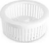 A white plastic basket with vertical slats and a central column, likely a salad spinner or potato peeler component. Anteprima dell’immagine prodotto