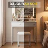 Coiffeuse avec Miroir et Tabouret avec Éclairage LED et Voir les images du produit 5