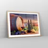Gerahmtes Poster - Rahmen in heller Eiche - Wein Weinberg Produktbild-Vorschau 8