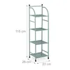 Étagère sur pied Relaxdays, acier, H x l x P : 115 x 33 x Voir les images du produit 4