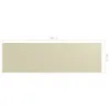 vidaXL Pare-vue pour balcon Crème 90x300 cm Tissu Oxford Voir les images du produit 4