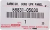 TOYOTA Avensis leva cambio cromata 58831-05030 OE Anteprima dell’immagine prodotto 5