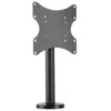 A black desk mount for a monitor or TV, shown against a white background. Produktbild-Vorschau