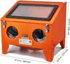 An orange sandblasting cabinet is shown from a front-diagonal angle against a white background. Anteprima dell’immagine prodotto