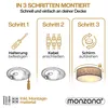 MONZANA® Plafonnier Ciel étoilé Rond Ø 30cm Abat-jour Tissu Voir les images du produit 3