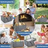 JOIEYOU Panier à bois en feutre pour le bois de cheminée Voir les images du produit 4