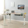 An office desk setup with a computer, printer, speaker, and headphones. Voir les images du produit