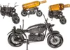 Metall-Flaschenhalter, Motorrad IV, 30 x 17,5 cm, Silber Produktbild-Vorschau 1