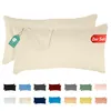 Jersey Kissenbezug 2er Set 50x70 cm 100% Baumwolle Creme Produktbild-Vorschau 1