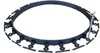 A dark circular garden border with multiple clips attached around its circumference, set against a white background. Podgląd zdjęcia produktu