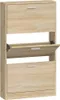 vidaXL Szafka na buty dąb 59x17x108 cm materiał Podgląd zdjęcia produktu 1