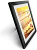 A black picture frame with a California-themed image inside, displayed at an angle on a white background. Produktbild-Vorschau