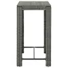 set bar da giardino 5 pezzi con cuscini in poly rattan Anteprima dell’immagine prodotto 11