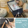 COMOMY 3-in-1 Babybett, Beistellbett Baby, Stubenwagen Baby Produktbild-Vorschau 4