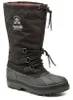 A black winter boot with red lining, shown against a white background. Produktbild-Vorschau