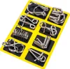 8-teiliges Drahtpuzzle-Set, IQ-Test, Denkspiel, Produktbild-Vorschau 1