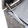 vidaXL Záhradný box z polyratanu 100x50x50 cm sivý - Náhľad obrázku produktu 12