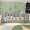 okwish Letto a terra per bambini 140x200 cm con ringhiera e Anteprima dell’immagine prodotto 10