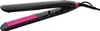 A black and pink Philips hair straightener is shown against a white background. Voir les images du produit