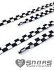 SNORS bedruckte Schnürsenkel flach - KARO WEISS - 10mm - Produktbild-Vorschau 2