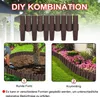 A collage showing garden edging being installed around a tree and a flower bed. Náhled obrázku produktu