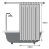Duschvorhang mit Haken, Anti-schimmel und Wasserdicht Produktbild-Vorschau 2