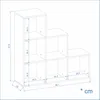 KOMTO Treppenregal Vexo, Raumteiler, Bücherregal mit 6 Produktbild-Vorschau 4