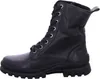 A black leather lace-up boot is shown against a white background. Produktbild-Vorschau